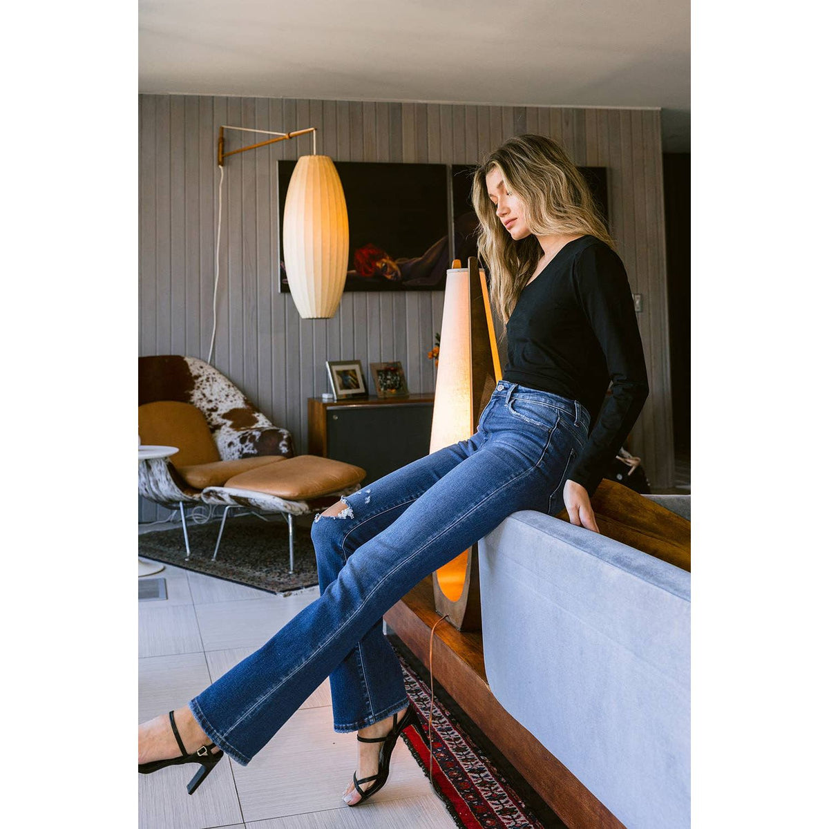 Stretch High Rise Bootcut