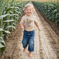 "Oink" Pig Country Western Casual Farm Summer Tee for Kids