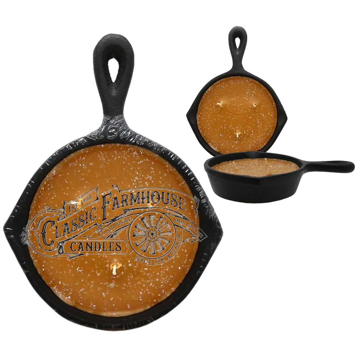 Pumpkin Pie 8 oz Cast Iron Pan Candle