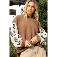 Chenille Knit Pullover Sweater