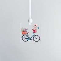 Window Charm - Blue Bike | Suncatcher | Window Art