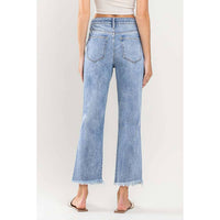 Super High Rise Distressed Vintage Straight Jeans