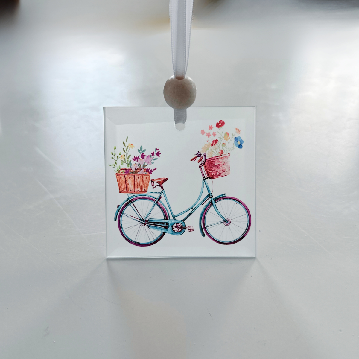 Window Charm - Blue Bike | Suncatcher | Window Art