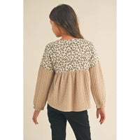 Girls Cheetah Print Top