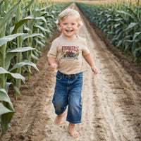Tractor Farm Boy Country Western Kids Clothing Summer 2024