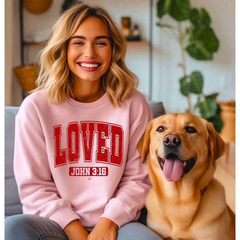 Loved John 3:16 Valentines Sweatshirt
