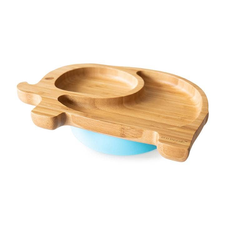 Eco Rascals Bamboo Elephant Plate with Suction Base