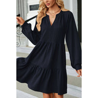 Women's Ruffled Long Sleeve Dress