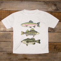 Three Fish Summer Outdoor Clothes for Boy Fishing for Girls