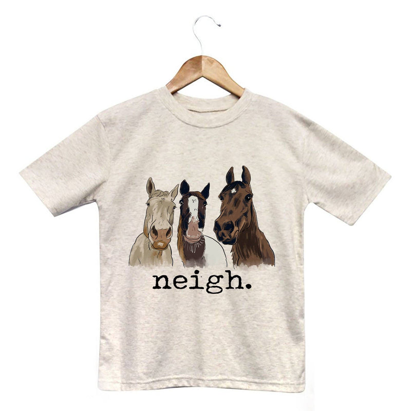 "Neigh" Horse Country Kids Clothing Casual Western