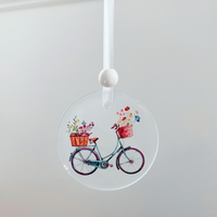 Window Charm - Blue Bike | Suncatcher | Window Art