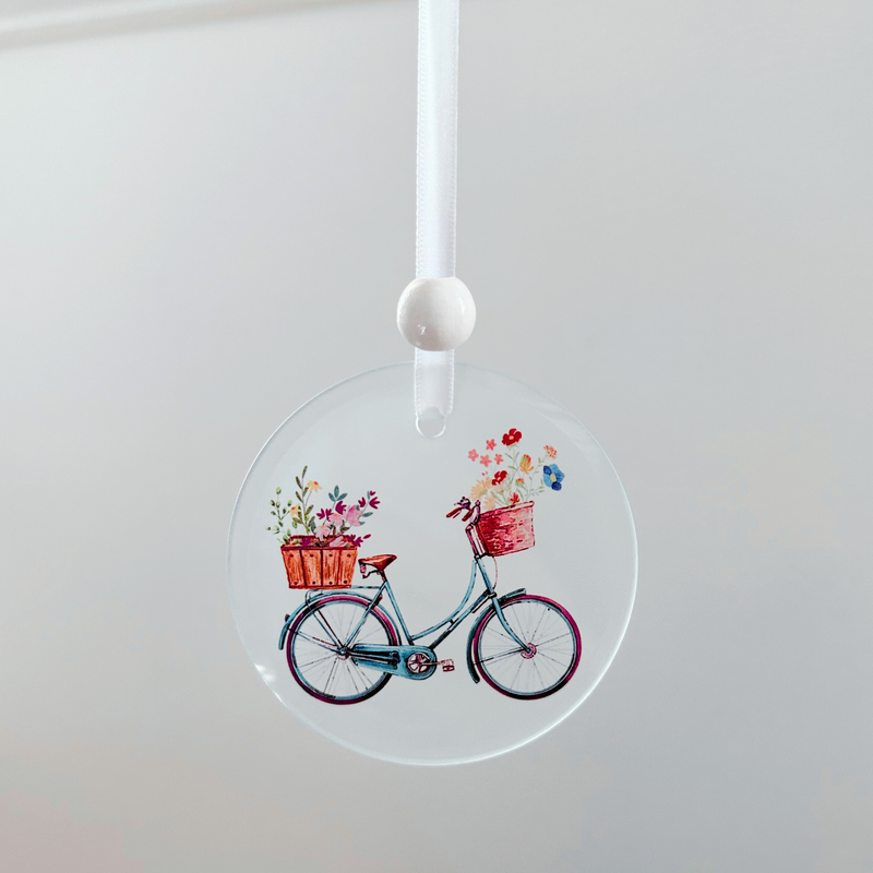 Window Charm - Blue Bike | Suncatcher | Window Art