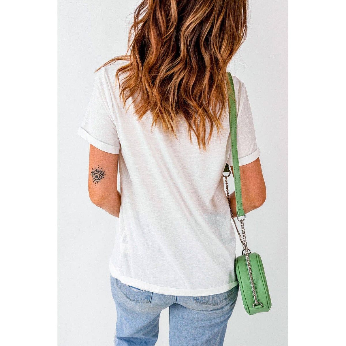 Shimmery USA Flag Graphic Tee | S-2XL