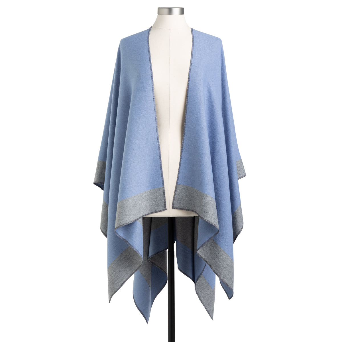 Reversible Kimono - Gray & Blue