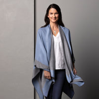 Reversible Kimono - Gray & Blue