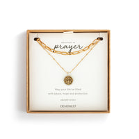 Wrapped in Prayer Layer necklace in gold