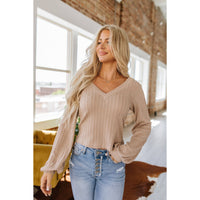 Marleigh Knitted V-Neck Top