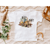 Just a Boy Who Loves Dirt Kids Tee Shirt