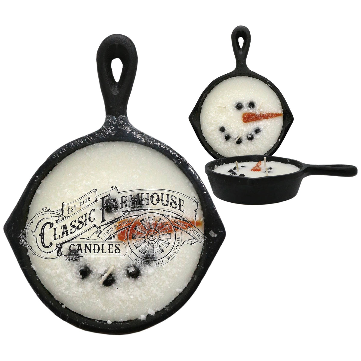 Frosty 8 oz Cast Iron Pan Candle