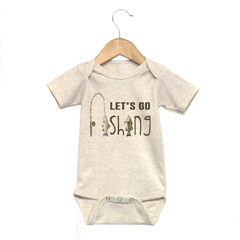 "Let's go fishing" Summer Lake Baby Clothes for Boys