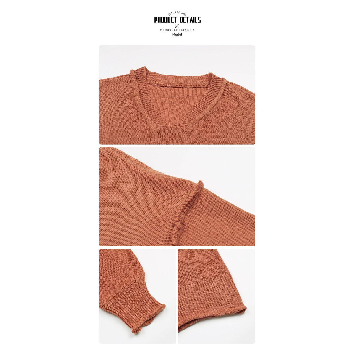 Long-sleeved Solid Color European and American Sweater