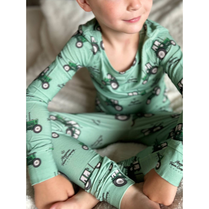 Bamboo AFC Green Tractor Youth Pajamas
