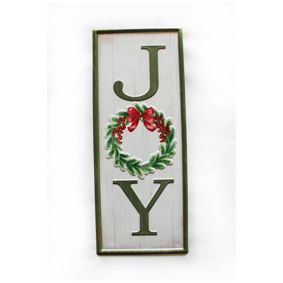 Joy Metal Sign 10inx25in