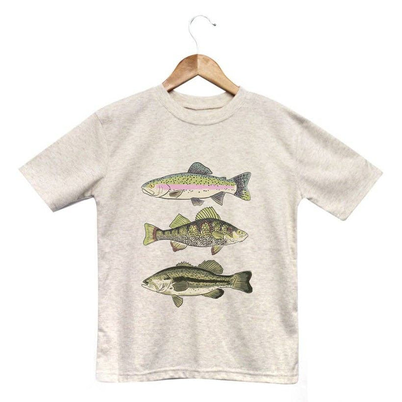 Three Fish Summer Outdoor Clothes for Boy Fishing for Girls
