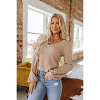 Marleigh Knitted V-Neck Top